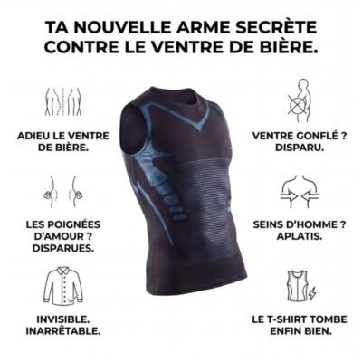 Body Compress | Débardeur de compression ionique 🇨🇩